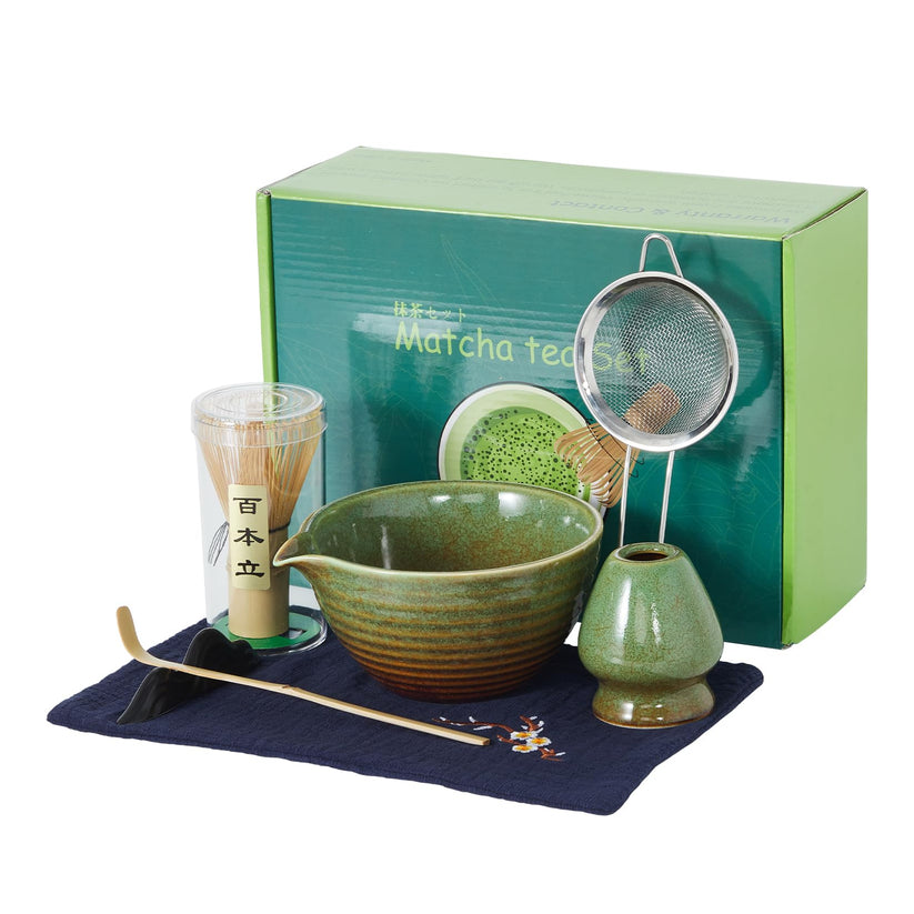 Set matcha GARVEE 7 pièces avec bol en céramique